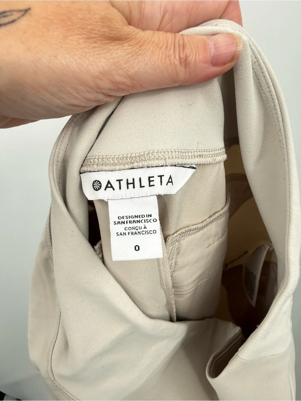 Athleta Women’s Beige/Champagne Endless High Rise Pants Size 0